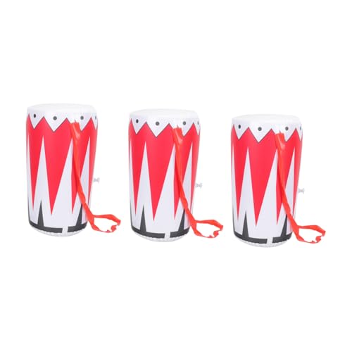 SOIMISS 3 Stück Teiliges Aufblasbares Hüfttrommel PVC Leichtes Musikinstrument Partys Rollenspiele und Dekoration Realistisches Party Accessoire für Veranstaltungen und Feierlichkeiten von SOIMISS