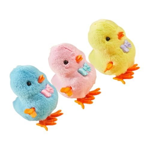 SOIMISS 3 Stück Teiliges Aufziehspielzeug Bunte Hüpfende Küken mit Brustblume Wind Up für Haustiere Fördert Hand Auge Koordination als Ostergeschenk und Geburtstagsüberraschung SOIMISS 3 Stück Teiliges Aufziehspielzeug Bunte Hüpfende Küken mit Brustblume Wind Up für Haustiere Fördert Hand Auge Koordination als Ostergeschenk und Geburtstagsüberraschung von SOIMISS
