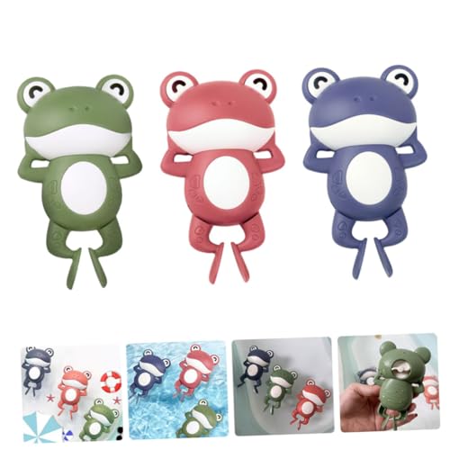 SOIMISS 3 Stück Teiliges Aufziehspielzeug Frosch Badespielzeug für Junge Mädchen Cartoon Design Sicher Glatte Kanten Lustiges Schwimmspielzeug für Badewanne Planschbecken SOIMISS 3 Stück Teiliges Aufziehspielzeug Frosch Badespielzeug für Junge Mädchen Cartoon Design Sicher Glatte Kanten Lustiges Schwimmspielzeug für Badewanne Planschbecken von SOIMISS