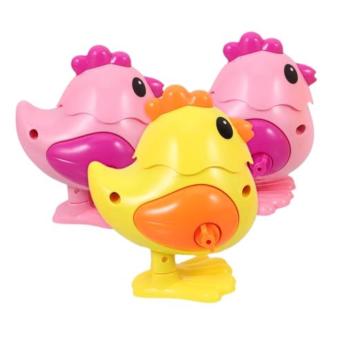 SOIMISS 3 Stück Teiliges Aufziehspielzeug Hüpfendes Hühnchen aus Kunststoff Leichte für Kleinkinder Zufällige Farben Bildungs Partyspielzeug für Jungen und Mädchen Zufällige Farbe von SOIMISS