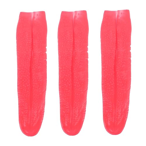 SOIMISS 3 Stück Teiliges Halloween Lange Zungen Requisiten Gruselige Kostüm Accessoires für Cosplay und Halloween Partys aus Hochwertigem Rot für Unvergessliche Scherze und Spaß SOIMISS 3 Stück Teiliges Halloween Lange Zungen Requisiten Gruselige Kostüm Accessoires für Cosplay und Halloween Partys aus Hochwertigem Rot für Unvergessliche Scherze und Spaß von SOIMISS
