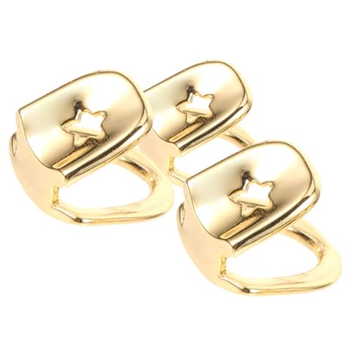 SOIMISS 3 Stück Teiliges Hip hop Single Tooth Grill aus Kupfer Goldfarbene Zahnkappe mit Sicherem Sitz und Authentischem Look Langlebiges Zahnschmuck Accessoire für Rapper Cosplay und SOIMISS 3 Stück Teiliges Hip hop Single Tooth Grill aus Kupfer Goldfarbene Zahnkappe mit Sicherem Sitz und Authentischem Look Langlebiges Zahnschmuck Accessoire für Rapper Cosplay und von SOIMISS