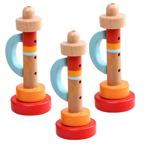 SOIMISS 3 Stück Teiliges Holzspielzeug Trompeten für Bunte Sichere Orff Instrumente Glatte Oberfläche Fördert Musikalische Fähigkeiten Lernspielzeug für Jungen und Mädchen SOIMISS 3 Stück Teiliges Holzspielzeug Trompeten für Bunte Sichere Orff Instrumente Glatte Oberfläche Fördert Musikalische Fähigkeiten Lernspielzeug für Jungen und Mädchen von SOIMISS
