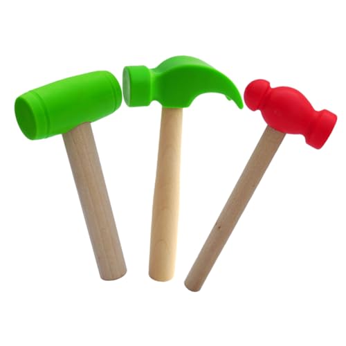SOIMISS 3 Stück Teiliges Holzwerkzeug Spielzeugset mit Glattem Griff Kindersicherer Oberfläche und Ergonomischem Design Fördert Hand koordination und Motorische Fähigkeiten Geschenk für SOIMISS 3 Stück Teiliges Holzwerkzeug Spielzeugset mit Glattem Griff Kindersicherer Oberfläche und Ergonomischem Design Fördert Hand koordination und Motorische Fähigkeiten Geschenk für von SOIMISS