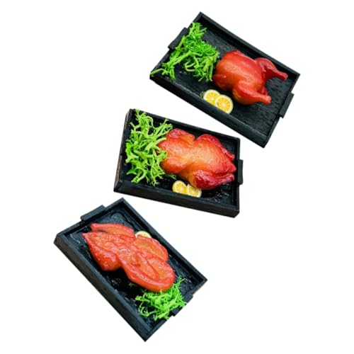 SOIMISS 3 Stück Teiliges Miniatur Essensset aus Kunststoff mit Realistisch Gestalteten Gebratenen Ente Gans und Hähnchen Detailgetreue Puppenhaus Dekoration für Festliche Szenen und SOIMISS 3 Stück Teiliges Miniatur Essensset aus Kunststoff mit Realistisch Gestalteten Gebratenen Ente Gans und Hähnchen Detailgetreue Puppenhaus Dekoration für Festliche Szenen und von SOIMISS