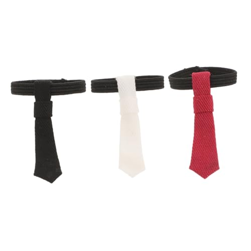 SOIMISS 3 Stück Teiliges Miniatur Puppen Krawatte DIY Puppenmode Zubehör und Rot Stilvolle für Mini Puppen Perfektes Puppenhaus Zubehör von SOIMISS