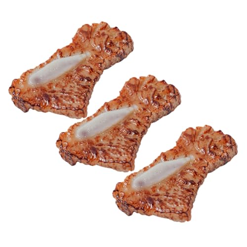 SOIMISS 3 Stück Teiliges PVC Fleischmodell Rippchen Simulation Realistische Küchen Deko Lebensechte Fake Meat Requisite für Fotografie Restaurant Schaufenster und Spielzwecke SOIMISS 3 Stück Teiliges PVC Fleischmodell Rippchen Simulation Realistische Küchen Deko Lebensechte Fake Meat Requisite für Fotografie Restaurant Schaufenster und Spielzwecke von SOIMISS