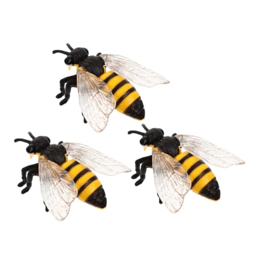 SOIMISS 3 Stück Teiliges Realistisches Bienenmodell Pädagogisches Tier für Sicher ohne Scharfe Kanten Förderndes Lernspielzeug für Hand Auge Koordination für Wissenschaftsprojekte und von SOIMISS