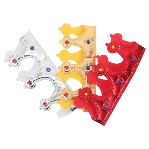 SOIMISS 3 Stück Teiliges leichtes Kronenset für Jungen Geburtstagsfeier Rollenspiel Fasching Geeignet für Karneval Schule und Kostüm Zubehör SOIMISS 3 Stück Teiliges leichtes Kronenset für Jungen Geburtstagsfeier Rollenspiel Fasching Geeignet für Karneval Schule und Kostüm Zubehör von SOIMISS