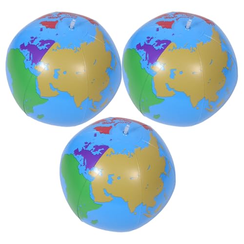 SOIMISS 3 Stück aufblasbarer Strandspielzeug für Mädchen aufblasbare Geographiekugel schwimmen Pool schwimmt große Plastikkugeln aufblasbarer Ball Globe Toy PVC SOIMISS 3 Stück aufblasbarer Strandspielzeug für Mädchen aufblasbare Geographiekugel schwimmen Pool schwimmt große Plastikkugeln aufblasbarer Ball Globe Toy PVC von SOIMISS