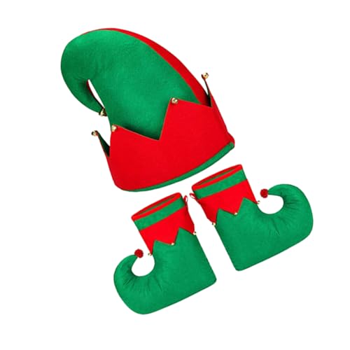 SOIMISS Weihnachtskostüm Für Erwachsene 3-teiliges Set Mit Schuhen Und Mütze Für Weihnachtsfeier-kostüme SOIMISS Weihnachtskostüm Für Erwachsene 3-teiliges Set Mit Schuhen Und Mütze Für Weihnachtsfeier-kostüme von SOIMISS