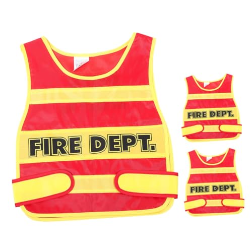 SOIMISS 3-teiliges Feuerwehrkostüm Für Kleinkinder: Realistische Feuerwehrausrüstung Zur Der Kreativität – Feuerwehrweste Für Halloween Und Geburtstagsfeiern SOIMISS 3-teiliges Feuerwehrkostüm Für Kleinkinder: Realistische Feuerwehrausrüstung Zur Der Kreativität – Feuerwehrweste Für Halloween Und Geburtstagsfeiern von SOIMISS