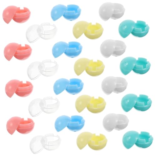 SOIMISS 30 Stück Teiliges Mini-vending-kapseln Bunte Transparente Kunststoffkugeln für Preispapiere Diy-deko Süßigkeiten für Greifautomaten und Partygeschenke von SOIMISS