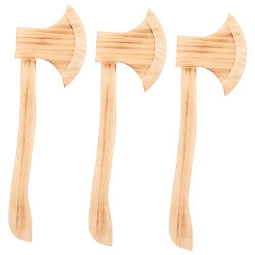 SOIMISS 3st Bergaxt Gastgeschenke Hacke Gefälschtes Beil Halloween Campinghammer Gefälschte Trick Beil Halloween-Beil Halloween- Handhaben Holz von SOIMISS