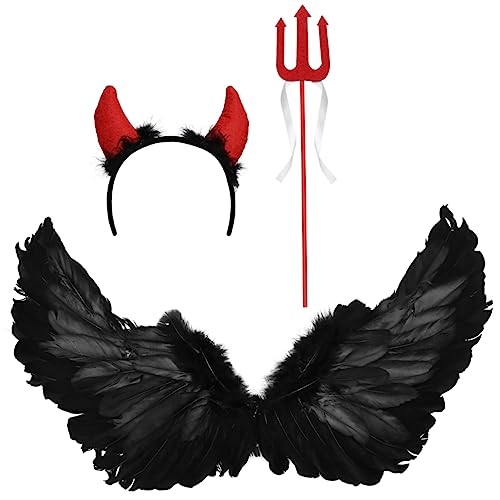 SOIMISS 3st Halloween-show-flügel Teufel Kostüm Requisit Kostüm Flügel Aushöhlung Aufblasbares Kostüm Flügel Requisiten Kostüm Für Erwachsene Halloween-requisite Schlag Lustig Feder Black SOIMISS 3st Halloween-show-flügel Teufel Kostüm Requisit Kostüm Flügel Aushöhlung Aufblasbares Kostüm Flügel Requisiten Kostüm Für Erwachsene Halloween-requisite Schlag Lustig Feder Black von SOIMISS