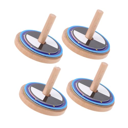 SOIMISS 4 Sätze Bunte Holz für Farbenfrohe Gyro Spielzeuge Hand Augen Koordination Leicht und Tragbar Kreatives Outdoor für Jungen und Mädchen von SOIMISS