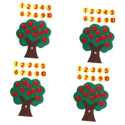 SOIMISS 4 Sätze Handgefertigtes Filz Baum Zahlen Kognitives Lernspiel für Kindergarten Mathe Bereich Zubehör Vielseitiges Filzbrett für Vorschulkinder Pädagogisches Zählspiel SOIMISS 4 Sätze Handgefertigtes Filz Baum Zahlen Kognitives Lernspiel für Kindergarten Mathe Bereich Zubehör Vielseitiges Filzbrett für Vorschulkinder Pädagogisches Zählspiel von SOIMISS