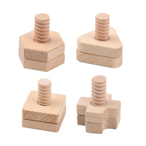 SOIMISS 4 Sätze Teiliges Montessori Holzspielzeug mit Geometrischen Formen Pädagogisches Schraubspielzeug Feinmotorik und Logischem Lackiert für Eltern Junge Mädchen Aktivitäten SOIMISS 4 Sätze Teiliges Montessori Holzspielzeug mit Geometrischen Formen Pädagogisches Schraubspielzeug Feinmotorik und Logischem Lackiert für Eltern Junge Mädchen Aktivitäten von SOIMISS