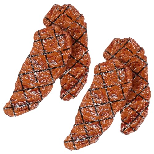 SOIMISS 4 Stck. Künstliche Nahrung Kleines Spielzeugsteak Realistisch Mini Winzig Fleisch Gefälschtes Gebratenes Steak Requisiten Für Gefälschte Steaks Gekocht Simulationssteaks PVC SOIMISS 4 Stck. Künstliche Nahrung Kleines Spielzeugsteak Realistisch Mini Winzig Fleisch Gefälschtes Gebratenes Steak Requisiten Für Gefälschte Steaks Gekocht Simulationssteaks PVC von SOIMISS