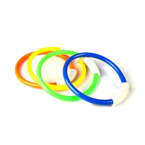 SOIMISS 4 Stück Bunte Tauchspielzeuge Tauchringe für Unterwasser Spiel und Schwimmtraining im Pool Fördert Tauchen und Spaß Am Wasser von SOIMISS
