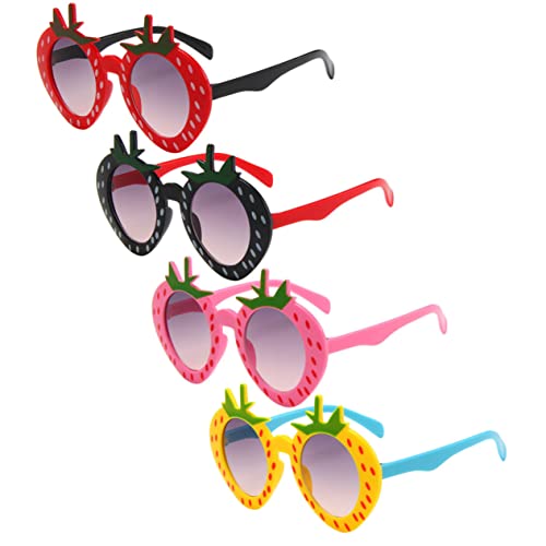 SOIMISS 4 Stück Erdbeergläser sonnenbrille Party lustig Jugend Thema Sonnenbrille für Requisiten für Fotoautomaten kreative Brillen Erdbeer-Sonnenbrille Kühle Brille Stk SOIMISS 4 Stück Erdbeergläser sonnenbrille Party lustig Jugend Thema Sonnenbrille für Requisiten für Fotoautomaten kreative Brillen Erdbeer-Sonnenbrille Kühle Brille Stk von SOIMISS