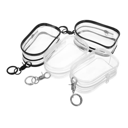 SOIMISS 4 Stück Hohe Transparenz Puppentasche Teiliges Klare Mini Puppe Aufbewahrungstasche mit Schlüsselanhänger Geeignet für Baumwollpuppen Vielseitig für Reisen und Zuhause Optimal von SOIMISS