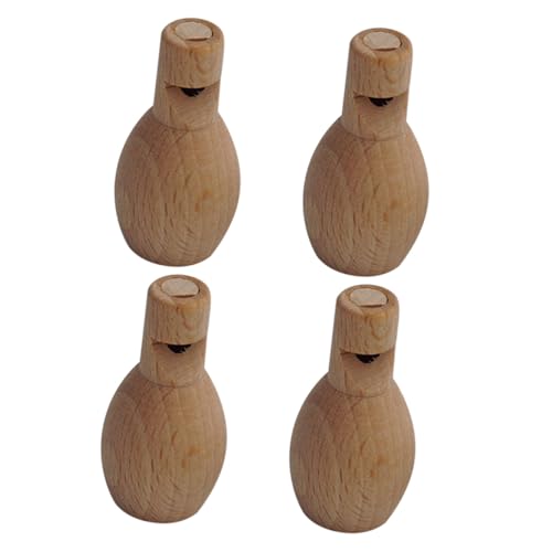 SOIMISS 4 Stück Holzflöte DIY Mini Pfeifen zum Bemalen Lernspielzeug Holzspielzeug für Jungen und Mädchen Musikförderung Sensorisches von SOIMISS