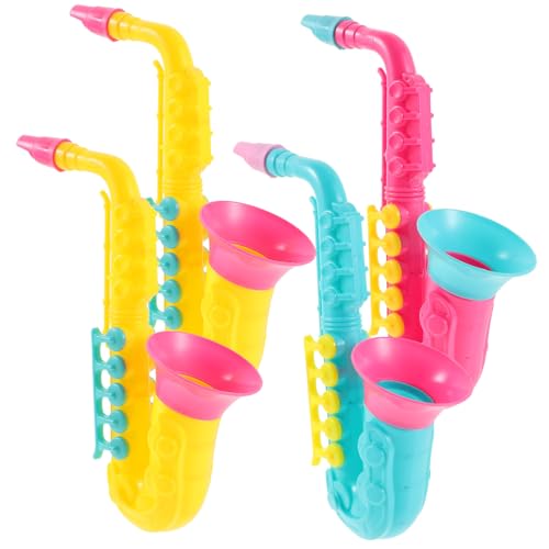 SOIMISS 4 Stück Kindersaxophon Teiliges aus Ungiftigem Kunststoff Realistische Blasinstrumente für Musikalische Früherziehung Farbenfrohes Lernspielzeug Rhythmus und Stimme bei Kindern SOIMISS 4 Stück Kindersaxophon Teiliges aus Ungiftigem Kunststoff Realistische Blasinstrumente für Musikalische Früherziehung Farbenfrohes Lernspielzeug Rhythmus und Stimme bei Kindern von SOIMISS