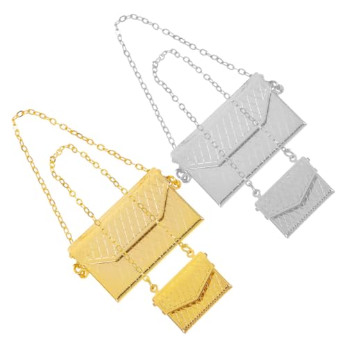 SOIMISS 4 Stück Maßstab Realistische Mini Schultertaschen in Silber und Gold Langlebige Accessoires für Puppenhaus Dekoration und Geschenkidee SOIMISS 4 Stück Maßstab Realistische Mini Schultertaschen in Silber und Gold Langlebige Accessoires für Puppenhaus Dekoration und Geschenkidee von SOIMISS