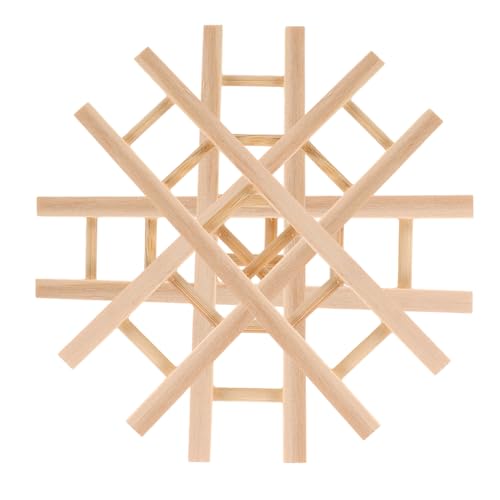 SOIMISS 4 Stück Mini Holzleiter für Puppenhaus und Feengarten Robuste Miniatur Holztreppe für DIY Bastelprojekte Kreative Landschaftsdekoration Vielseitiges Zubehör für Mikroszenen von SOIMISS