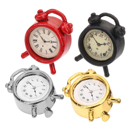 SOIMISS 4 Stück Mini-Uhrenmodell Puppenhausuhr im Maßstab 1:12 Miniatur-Basteluhren Uhr Dekoration einfach für kinderspielzeug Miniaturspielzeug Alarmverzierung Legierung SOIMISS 4 Stück Mini-Uhrenmodell Puppenhausuhr im Maßstab 1:12 Miniatur-Basteluhren Uhr Dekoration einfach für kinderspielzeug Miniaturspielzeug Alarmverzierung Legierung von SOIMISS
