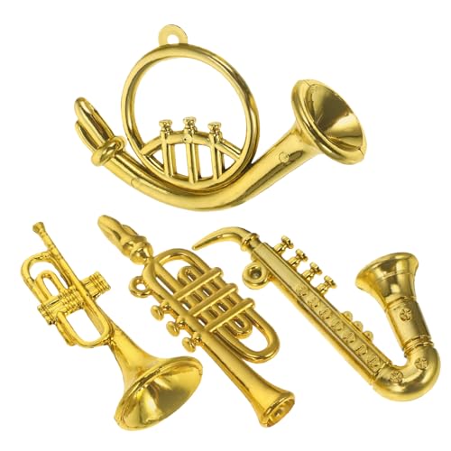 SOIMISS 4 Stück Mini-musikinstrumentenmodell Winzig Klein Musical Miniatur Ornament Musikinstrumentenspielzeug Für Musikinstrumente Mini- Plastik Golden SOIMISS 4 Stück Mini-musikinstrumentenmodell Winzig Klein Musical Miniatur Ornament Musikinstrumentenspielzeug Für Musikinstrumente Mini- Plastik Golden von SOIMISS