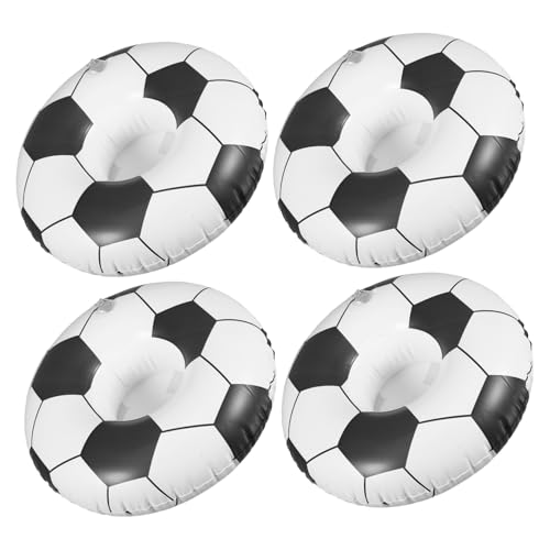 SOIMISS 4 Stück PVC Aufblasbarer Fußball Getränkehalter Stabiler Faltbarer Schwimmender Becherhalter für Pool Strandparty Kindergeburtstag Outdoor und Leicht und Tragbar Wiederverwendbar SOIMISS 4 Stück PVC Aufblasbarer Fußball Getränkehalter Stabiler Faltbarer Schwimmender Becherhalter für Pool Strandparty Kindergeburtstag Outdoor und Leicht und Tragbar Wiederverwendbar von SOIMISS