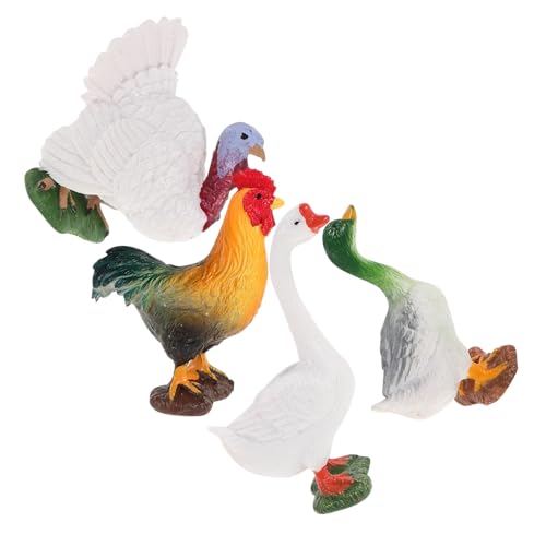SOIMISS 4 Stück Realistische Enten Gänse und Hühner Figuren für Pädagogische Spielzeuge und Dekorationen für Familienaktivitäten und Kreative Spiele SOIMISS 4 Stück Realistische Enten Gänse und Hühner Figuren für Pädagogische Spielzeuge und Dekorationen für Familienaktivitäten und Kreative Spiele von SOIMISS