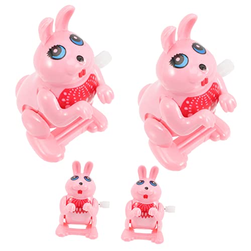 SOIMISS 4 Stück Rosa Kaninchen Spielzeuge Aufziehspielzeuge Für Lustige Aufziehspielzeuge Partygeschenke Aufziehspielzeuge Für Aufziehspielzeuge Für Neuheit Lustiges von SOIMISS