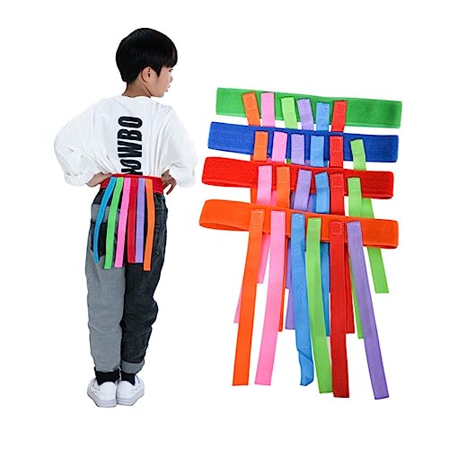 SOIMISS 4 Stück Spielgürtel für Zugschwanzspiel Tail-Hook-Spiel -Schwanzfang Agility-Trainingsspiele lustiger Schwanzfang zum Fangen von Kinderschwänzen von SOIMISS