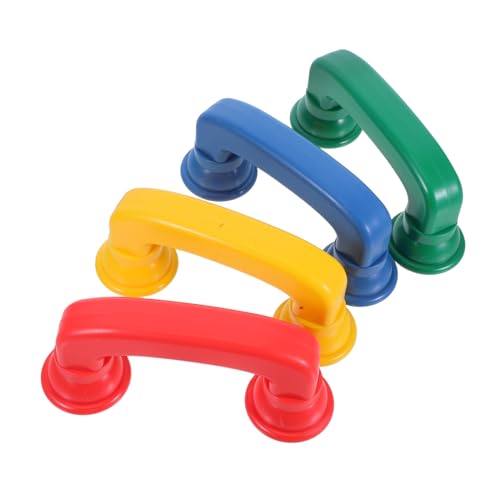 SOIMISS 4 Stück Spielzeuge mit akustischem Feedback Telefon buntes Telefon Telefonspielzeug für Kindertelefon farbiges Lernspielzeug Telefon Abs von SOIMISS