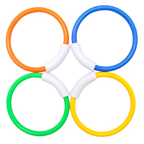 SOIMISS 4 Stück Tauchspielzeug Teiliges Bunte Tauchringe zum Greifen Sicher für Kleine Hände Trainingsspiel zur Hand Auge Koordination Wasserspielzeug für Schwimmbad für Zufällige Farbe SOIMISS 4 Stück Tauchspielzeug Teiliges Bunte Tauchringe zum Greifen Sicher für Kleine Hände Trainingsspiel zur Hand Auge Koordination Wasserspielzeug für Schwimmbad für Zufällige Farbe von SOIMISS