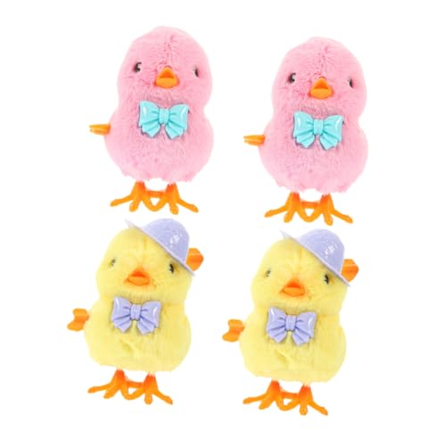 SOIMISS 4 Stück Teiliges Aufziehspielzeug Küken Bunte Plüschhühner mit Spielerisches Osternest Füllmaterial für Lustige Springende Küken Geeignet Osterdeko SOIMISS 4 Stück Teiliges Aufziehspielzeug Küken Bunte Plüschhühner mit Spielerisches Osternest Füllmaterial für Lustige Springende Küken Geeignet Osterdeko von SOIMISS