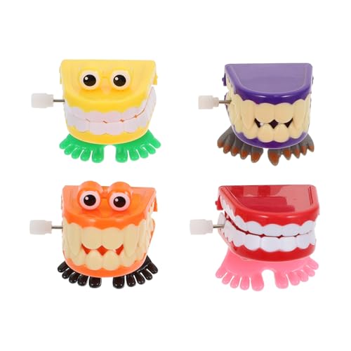 SOIMISS 4 Stück Teiliges Aufziehspielzeug mit Froschmodell Kreative Mechanische Spielzeuge Bunte Wind Up Tiere Fördert Koordination und Vorstellungskraft Sicher und Glatt Zufällige Farbe von SOIMISS
