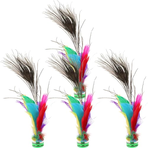 SOIMISS 4 Stück Teiliges Federkielspiel Leicht für Erwachsene Traditionelles Freizeitspielzeug für Fußtraining und Stressabbau Geeignet für Sportliche Aktivitäten und Spielerischen SOIMISS 4 Stück Teiliges Federkielspiel Leicht für Erwachsene Traditionelles Freizeitspielzeug für Fußtraining und Stressabbau Geeignet für Sportliche Aktivitäten und Spielerischen von SOIMISS