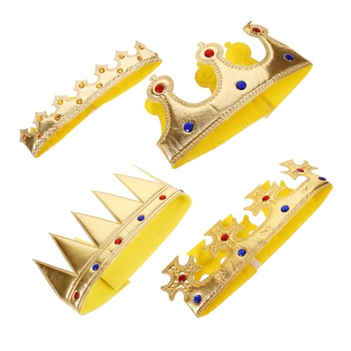 SOIMISS 4 Stück Teiliges Kinderkrönchen aus Filz mit Glitzereffekt Leichte und Bequeme Geburtstagskronen für Mädchen Stabile und Elegante Kostümaccessoires für Party und Cosplay SOIMISS 4 Stück Teiliges Kinderkrönchen aus Filz mit Glitzereffekt Leichte und Bequeme Geburtstagskronen für Mädchen Stabile und Elegante Kostümaccessoires für Party und Cosplay von SOIMISS