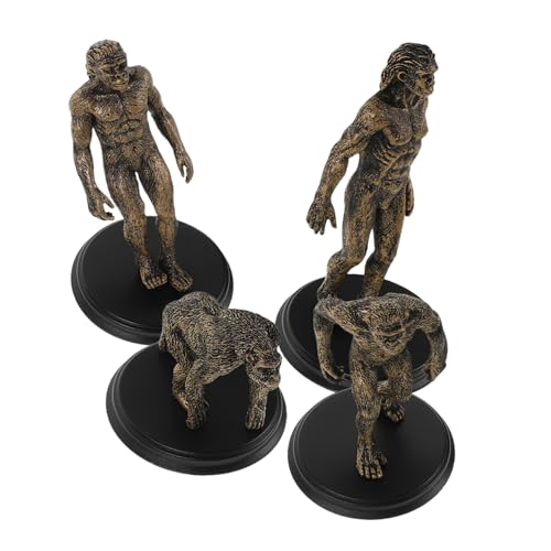 SOIMISS 4 Stück Teiliges Kunststoffmodell Urzeitmenschen und Gorilla Realistische Figuren für Kinderkognition und Indoor Lernspielzeug Detailreiche Skulpturen für Unterricht und Zuhause SOIMISS 4 Stück Teiliges Kunststoffmodell Urzeitmenschen und Gorilla Realistische Figuren für Kinderkognition und Indoor Lernspielzeug Detailreiche Skulpturen für Unterricht und Zuhause von SOIMISS