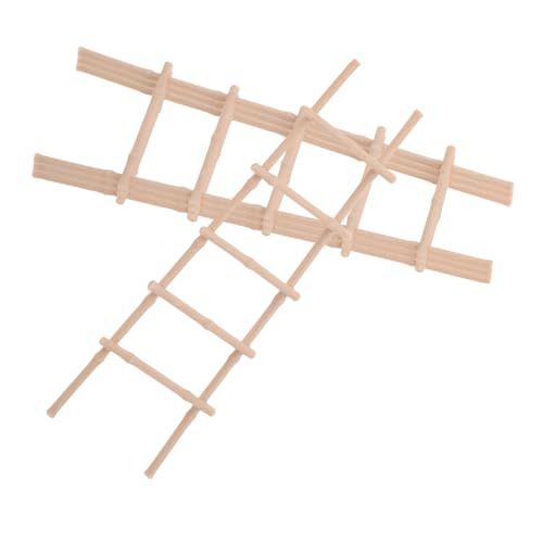 SOIMISS 4 Stück Teiliges Miniaturleiter Modell für Puppenhaus Deko Realistische Kleine Treppe aus Leichtem Material Vielseitig Einsetzbar für DIY Landschaften Puppenhauszubehör und von SOIMISS
