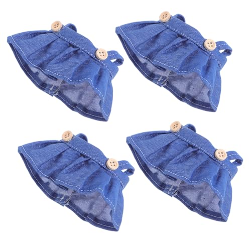 SOIMISS 4 Stück Teiliges Puppenkleid Strapazierfähigem Stoff mit Niedlichem Overall-Rock für Vinyl-Puppen Modische Kleidung für Vielseitige Outfits und Kreatives Styling von SOIMISS
