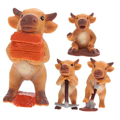 SOIMISS 4 Stück Kleiner Kuh Spielzeugfiguren aus Kunststoff Tierdekoration für Garten Büro und Zuhause Niedliche Kuhmodelle Bauernhof Dekoration SOIMISS 4 Stück Kleiner Kuh Spielzeugfiguren aus Kunststoff Tierdekoration für Garten Büro und Zuhause Niedliche Kuhmodelle Bauernhof Dekoration von SOIMISS
