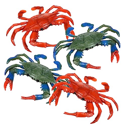 SOIMISS 4 Stück Teiliges Realistisches Krebsmodell Kindgerechte Meereslebewesen Figuren Blau und Rot Glatte Oberfläche Sicheres Material Lehrreiches Meerestiere SOIMISS 4 Stück Teiliges Realistisches Krebsmodell Kindgerechte Meereslebewesen Figuren Blau und Rot Glatte Oberfläche Sicheres Material Lehrreiches Meerestiere von SOIMISS