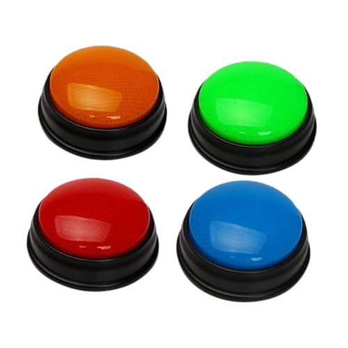SOIMISS 4 Stück Teiliges Spiel Buzzer aus Wiederverwendbare Elektronische Antwort Summer mit Bunten Lichtern und Sound für Party Klassenzimmer Quiz und Lernspiele von SOIMISS