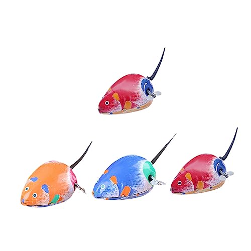 SOIMISS 4 Stück Uhrwerk Blechmaus Kleinkinder Party Mäuse Toys spielsachen für zabawki stymulujące rozwój Fun Toy Kleintier kinderknallzeug aufziehen Metall von SOIMISS