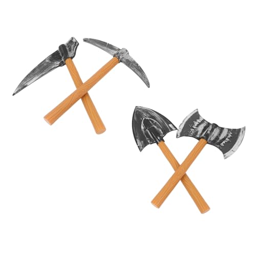 SOIMISS 4 Stück Zwergen-Requisiten gefälschtes Beil Cosplay-Hammer Halloween-Requisite Spielzeugschwert -Requisite Halloween Spielzeugaxt Halloween Eva SOIMISS 4 Stück Zwergen-Requisiten gefälschtes Beil Cosplay-Hammer Halloween-Requisite Spielzeugschwert -Requisite Halloween Spielzeugaxt Halloween Eva von SOIMISS